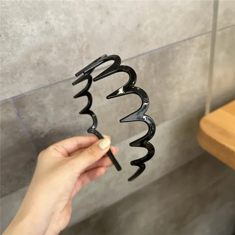 Diademas onduladas de moda, con dientes antideslizantes.