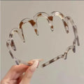 Diademas onduladas de moda, con dientes antideslizantes.